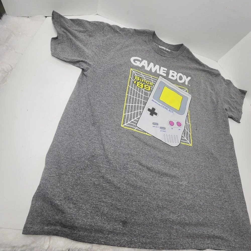 Nintendo Game Boy Retro Hand Held Since '89 Size X-Large XL Gray T-Shirt